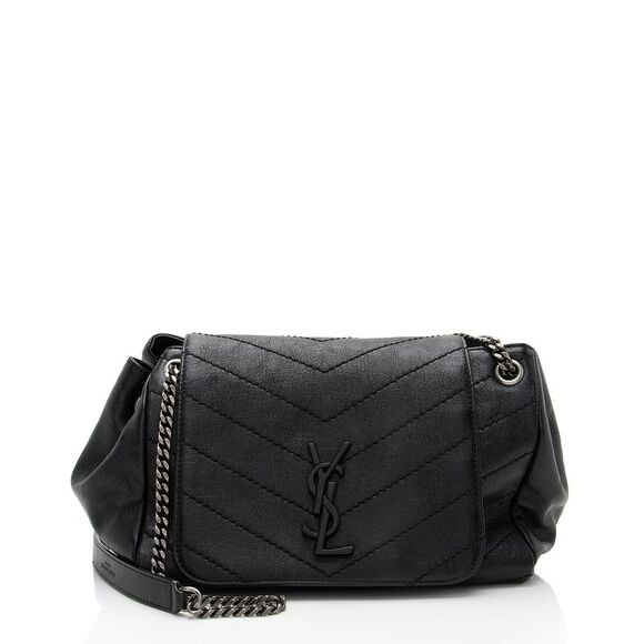 Saint Laurent Handbags - Saint Laurent Lambskin Monogram Nolita Small Flap Bag